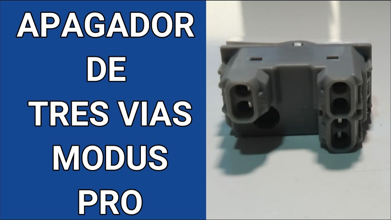 Como conectar dos apagadores de tres v&iacute;as o escalera modus pro