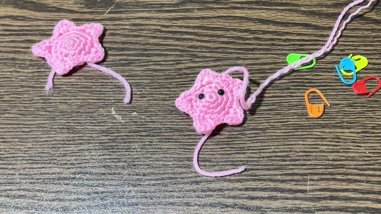 Mini Crochet Star 🌟 | Easy Step-by-Step ✨.        #crochet #creative #yarncraft #fyp           