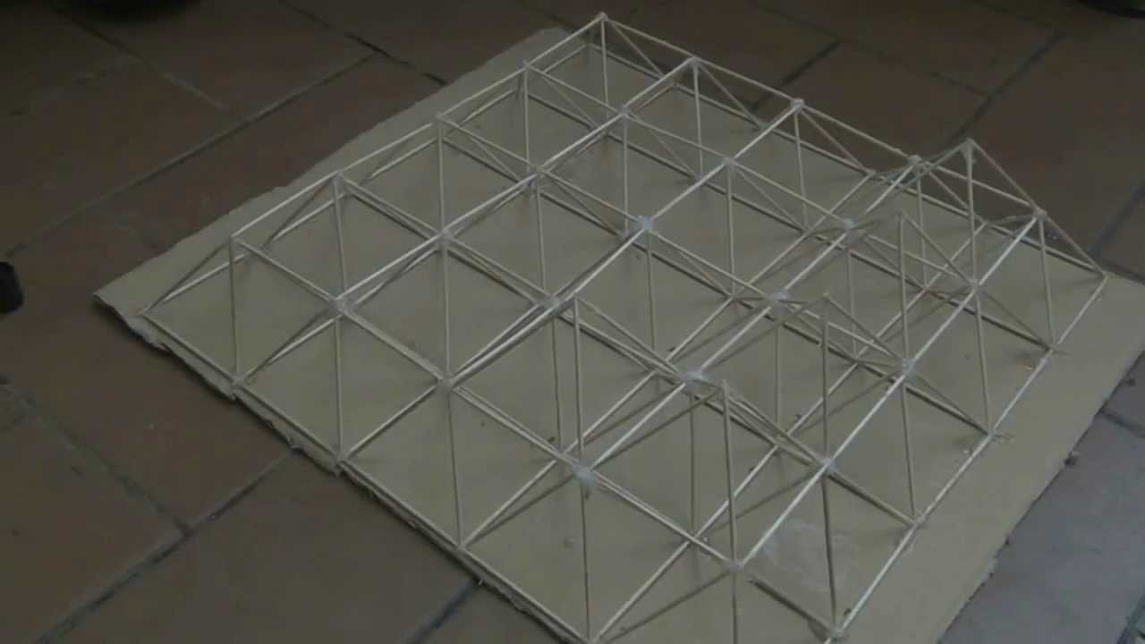 Making a small toothpick pyramid