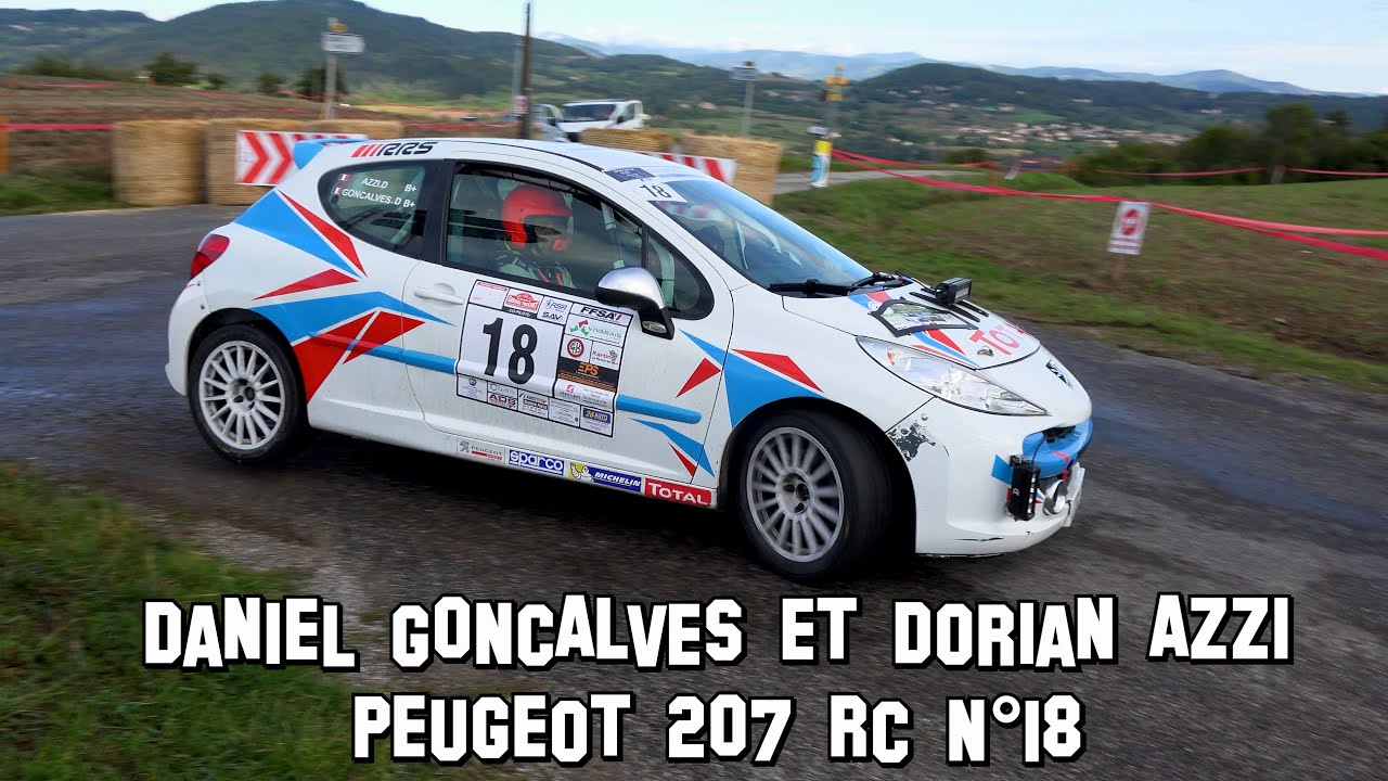 Rallye des Vallons Ardéchois 2022 - Peugeot 207 RC N°18 - Daniel GONCALVES et Dorian AZZI