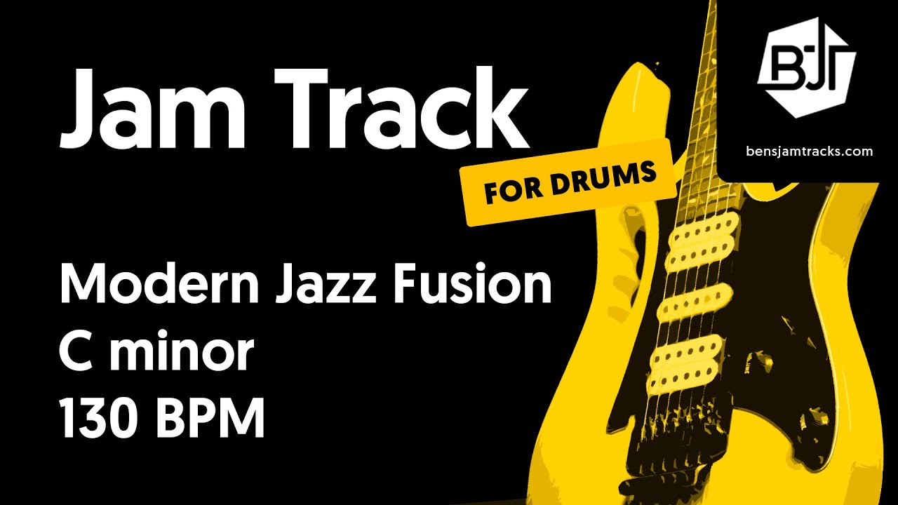 Modern Jazz Fusion Jam Track in C minor (for drums) 
