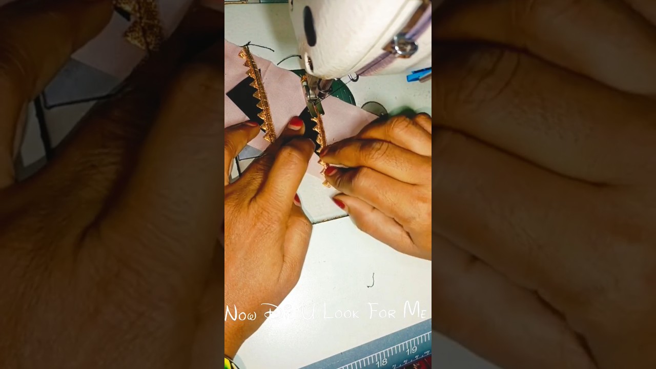 Gota Patti lace sleeve & daman & trouser design |sewing tips and tricks ✨shorts