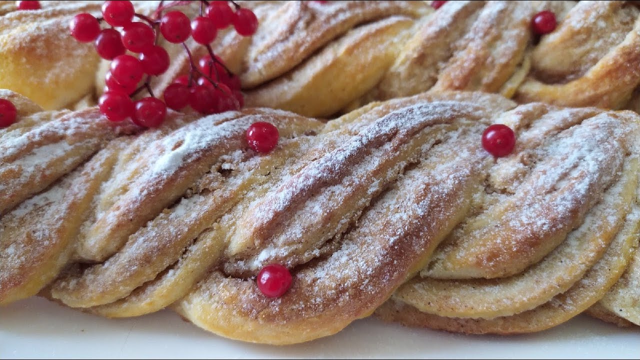 30 минут и готово! Вкуснейшая Творожная Плетёнка с корицей! /Cottage Cheese Buns/
