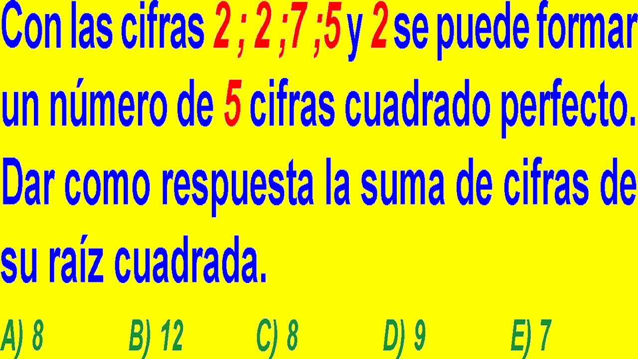 CUADRADO PERFECTO-CiFRA TERMINAL-PREGUNTA RESUELTA ADMISIÓN UNIVERSIDAD-POTENCIACIÓN ARITMÉTICA