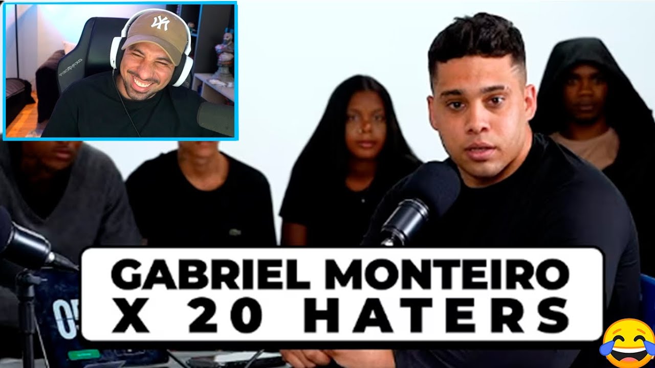 PIUZINHO REAGINDO GABRIEL MONTEIRO VS 20 HATERS