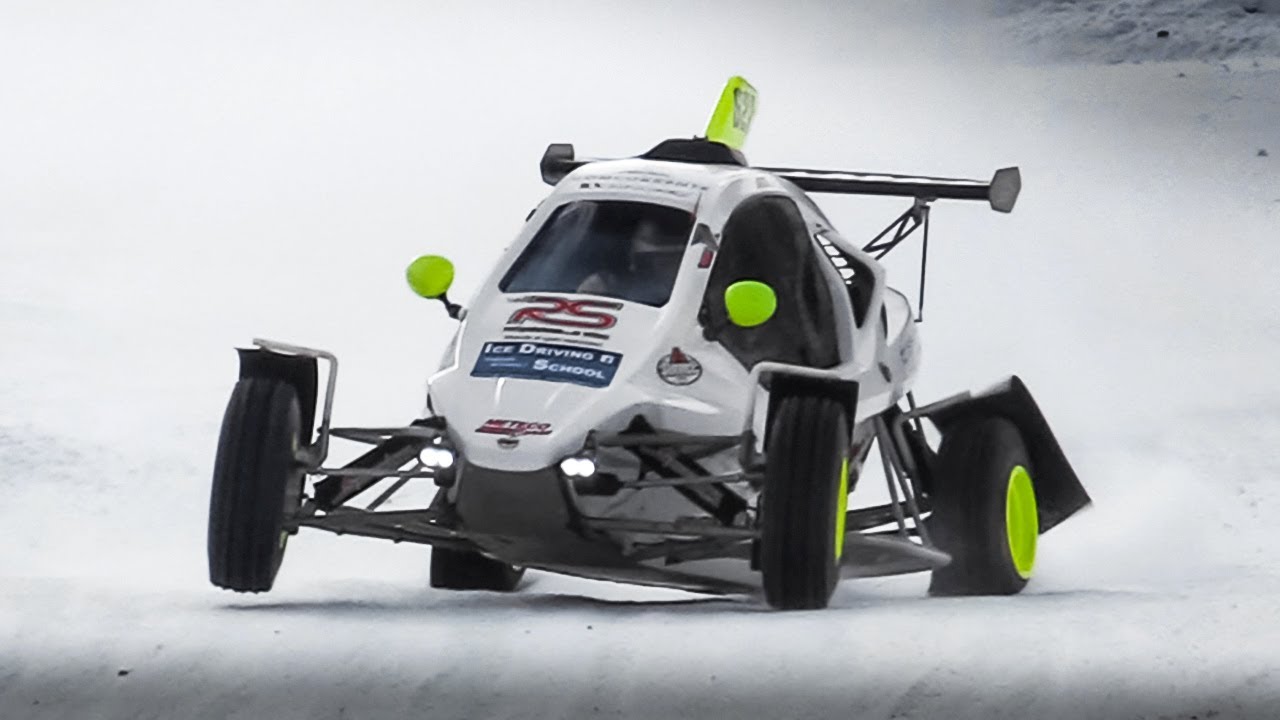 RWD Kart Cross Buggies w/ 600cc Motorcycle Engine racing on snow!