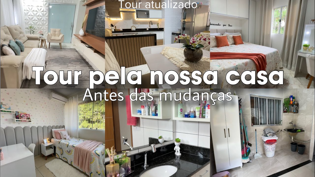 TOUR PELA NOSSA CASA🏡 ATUALIZADO ANTES DAS MUDANÇAS | Mostrei tudo em detalhes
