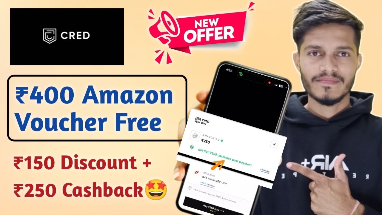 ₹400 Amazon Gift Card Free🔥 | Cred App New Offer | Cashback Offer Today | Amazon Free Gift Card