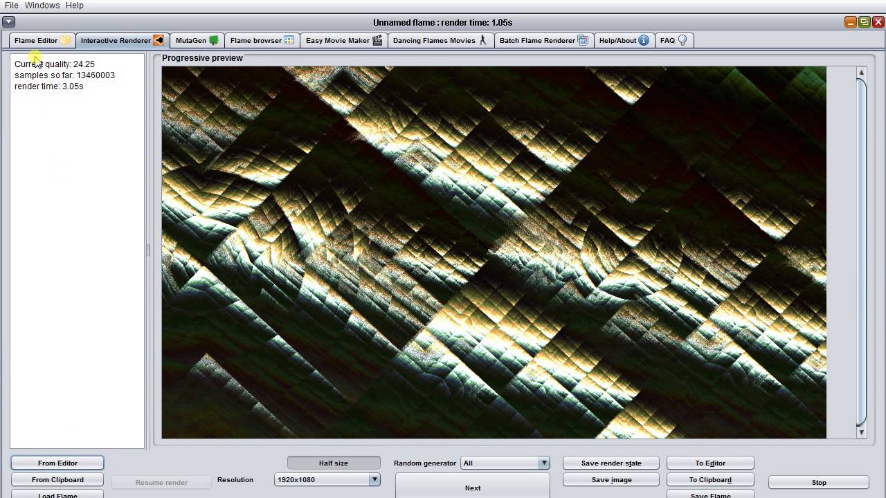 JWildfire video tutorial 01: editor basics