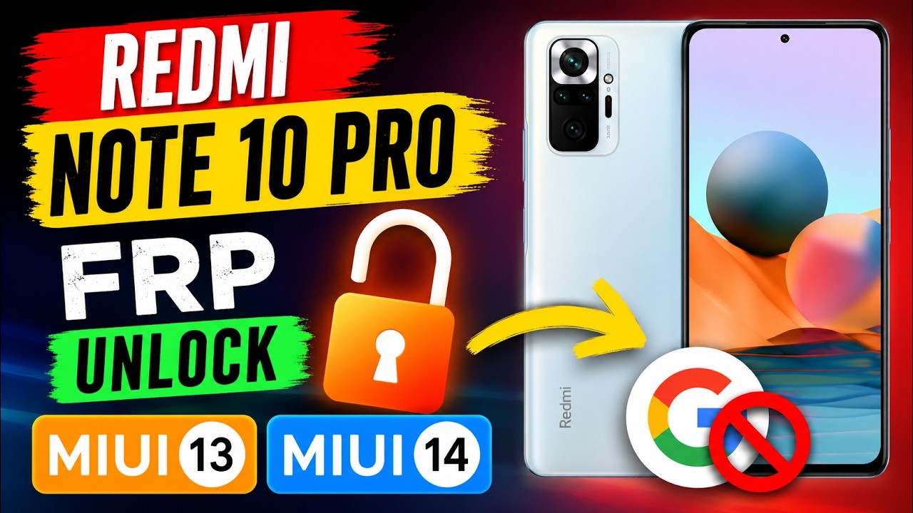 Redmi Note 10 Pro FRP Unlock MIUI 13 | Unlock Google Account