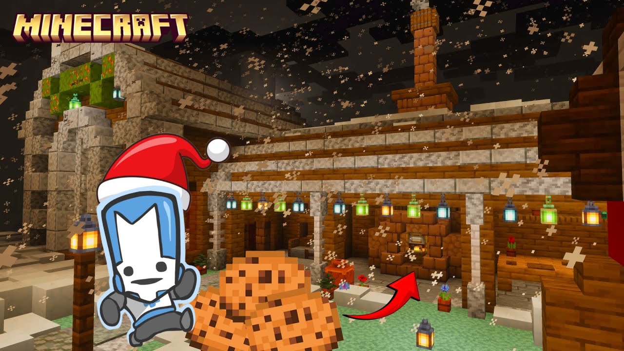 I Built a Gingerbread Town for Christmas in My Minecraft World!