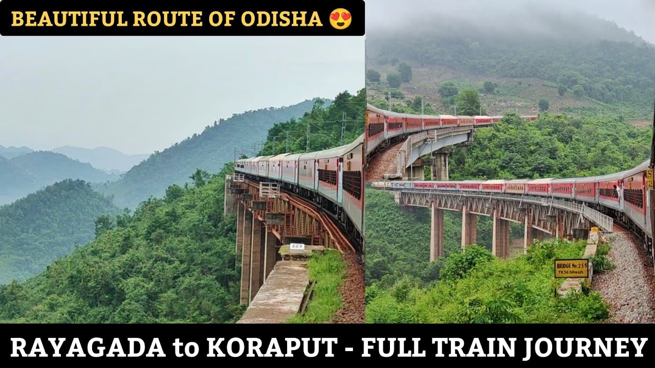 Rayagada To Koraput Full Train Journey😍 | Hirakhand Exp | Doubling Update | Must VisitPlace | Part 1