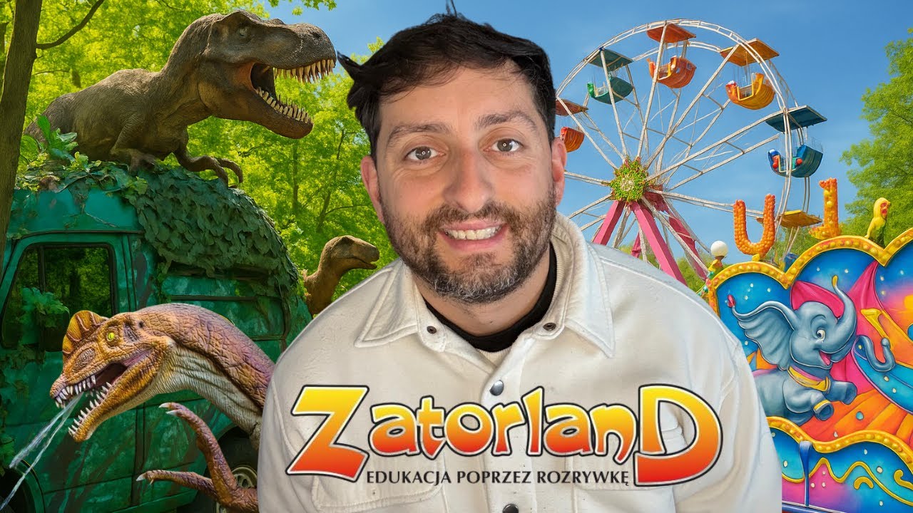 🎢 Le parc d’attractions le plus ÉTRANGE de Pologne… au milieu d’une forêt de dinosaures ! Zatorland 