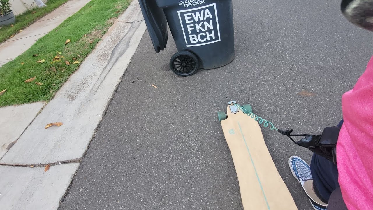 Longboard Leash and cruising the Hawaii streets