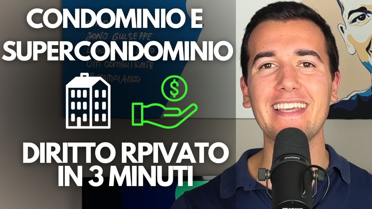 🏢 CONDOMINIO E SUPERCONDOMINIO  ⚖️ DIRITTO PRIVATO IN 3 MINUTI