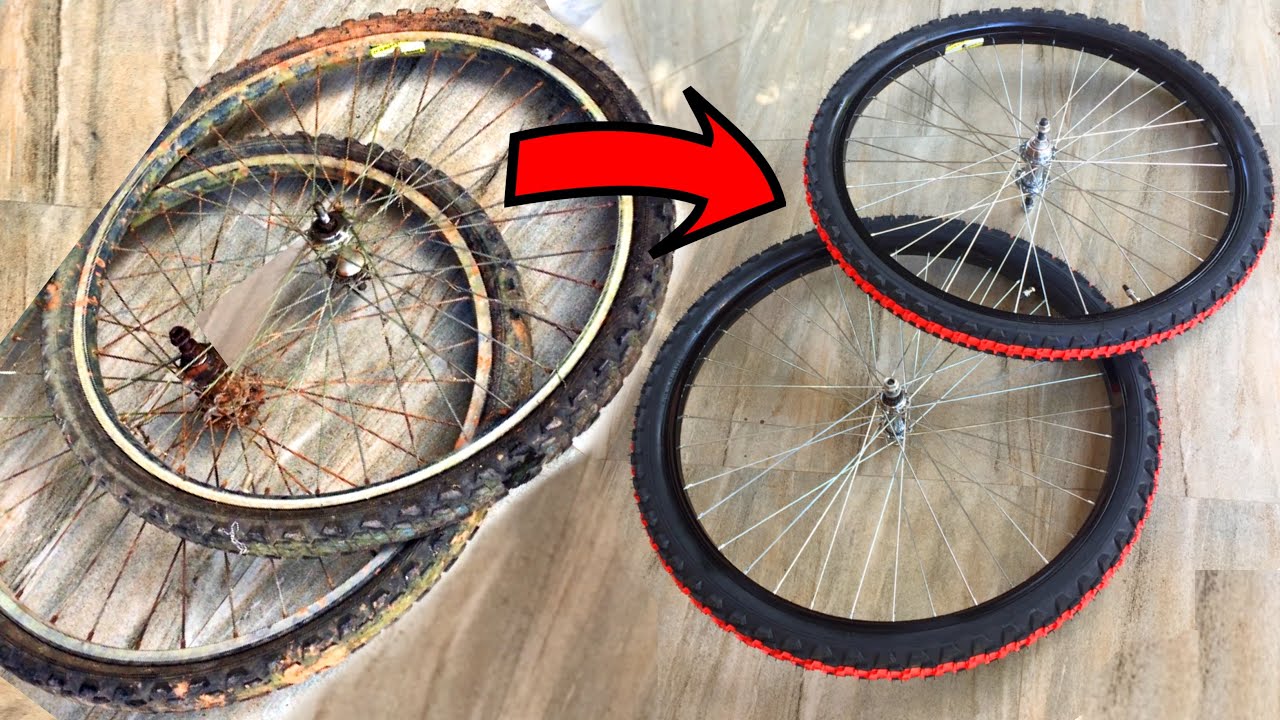 Rusty Bicycle Wheel Restoration