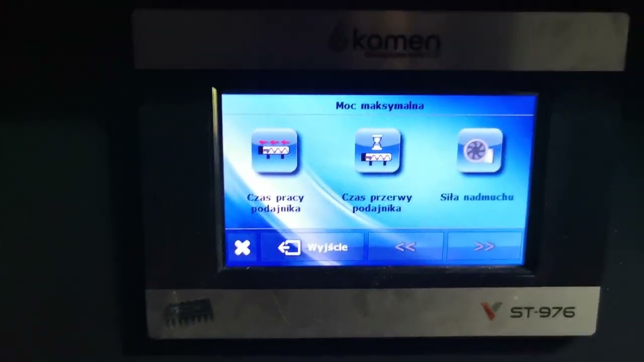 Kamen Bio 15 kw. Ustawienia palnika cd.