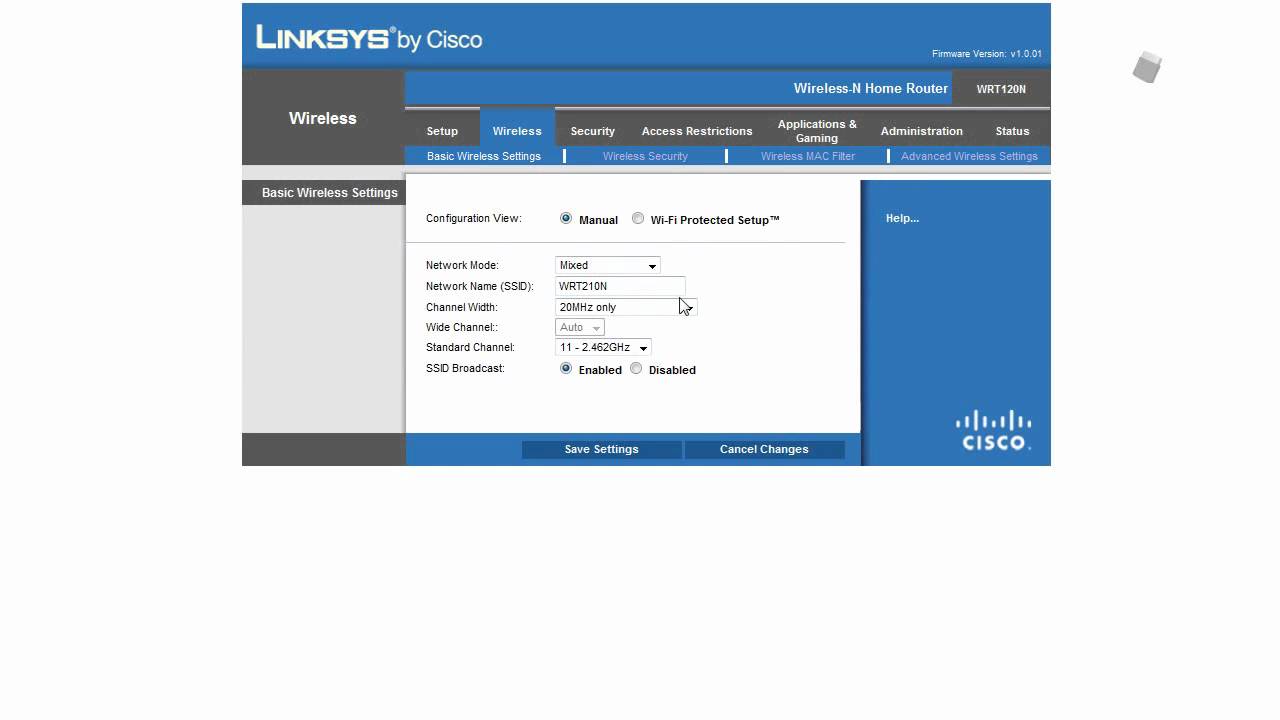 Configurando o Roteador WRT120N da Linksys
