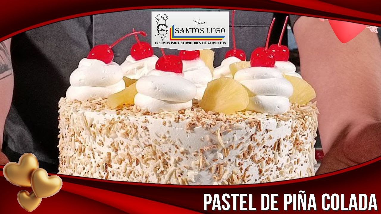 Pastel de Piña Colada 🎂🍍🥥