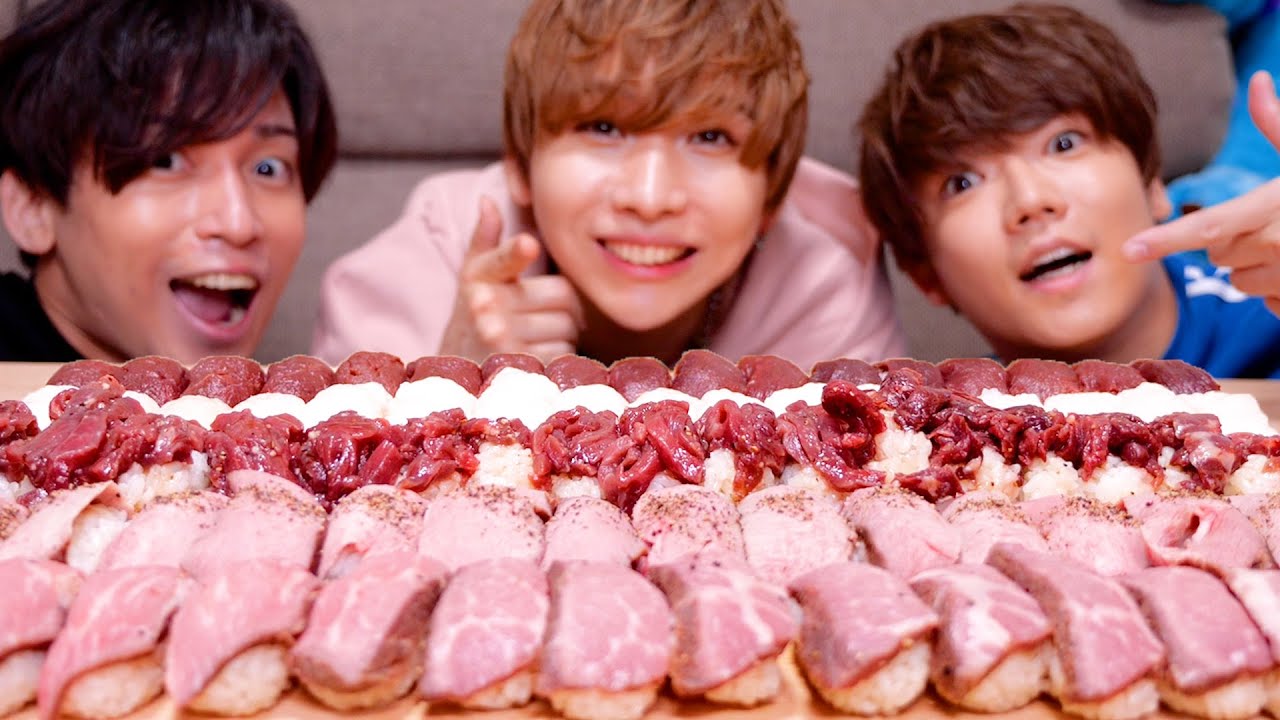 【神回】タケヤキ翔さんと肉寿司100貫食べるまで帰れま10したらやばすぎたwww
