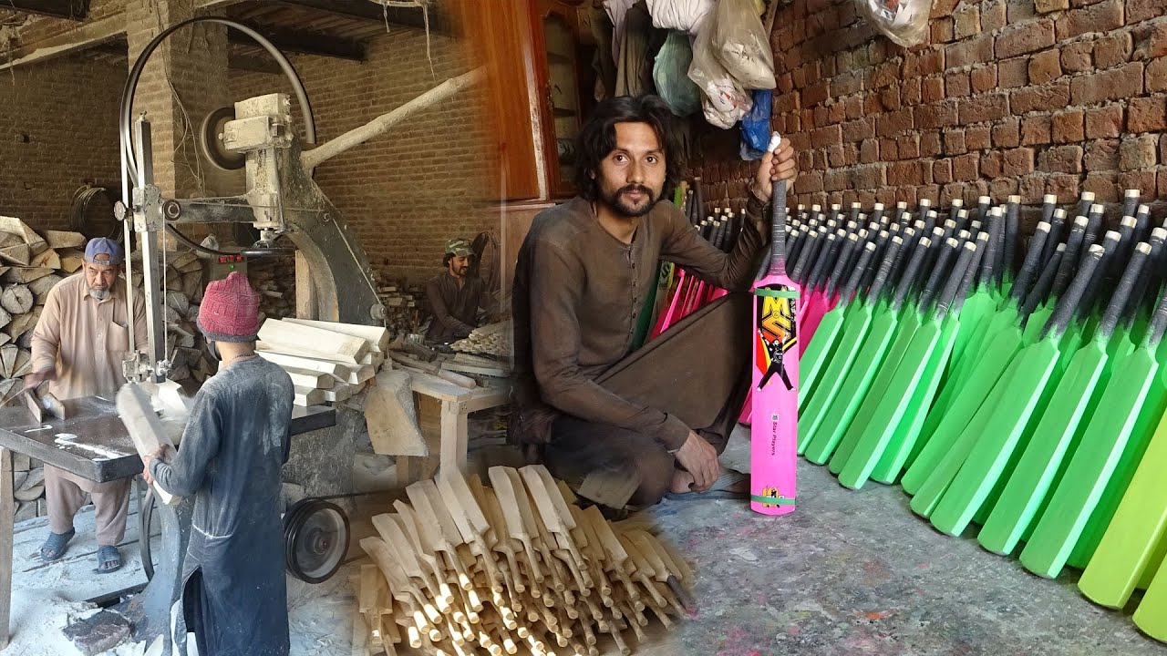 How High Quality Cricket Bats Are Made || Tennis Balls Manufacturing || Cricket Bat Making Process
