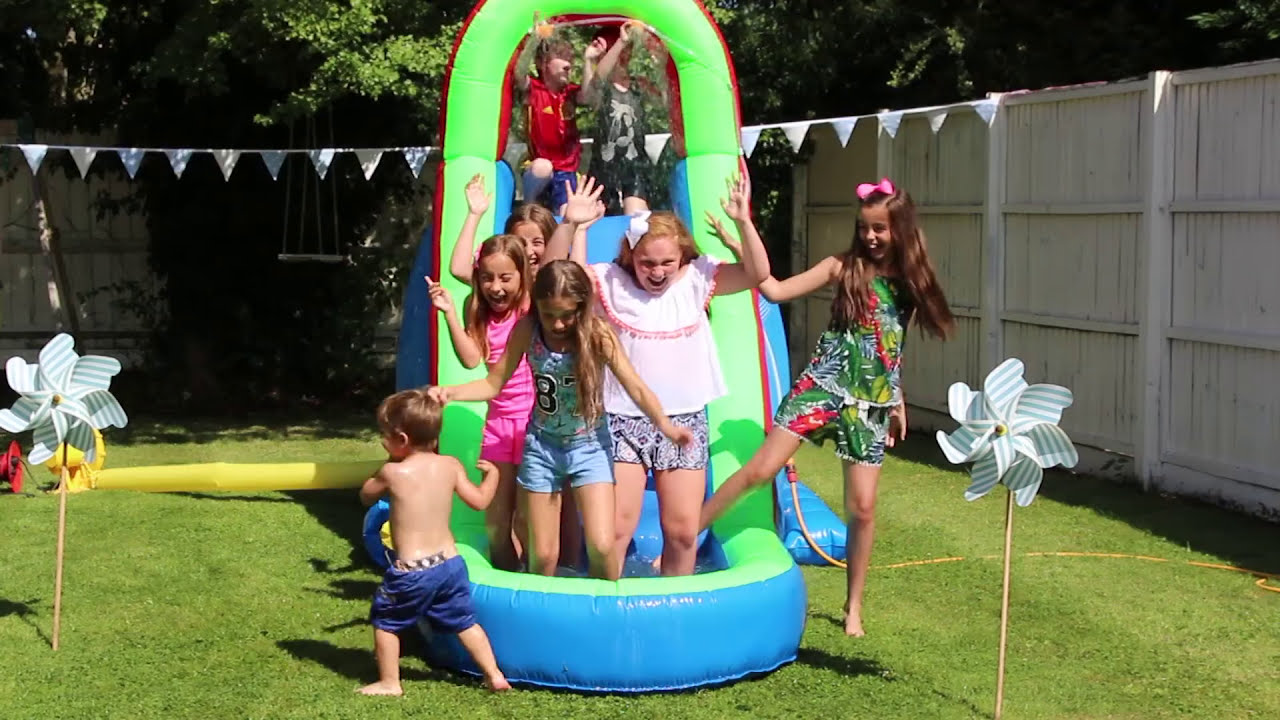 The Craziest Best Friend Waterslide Challenge! | Rosie McClelland