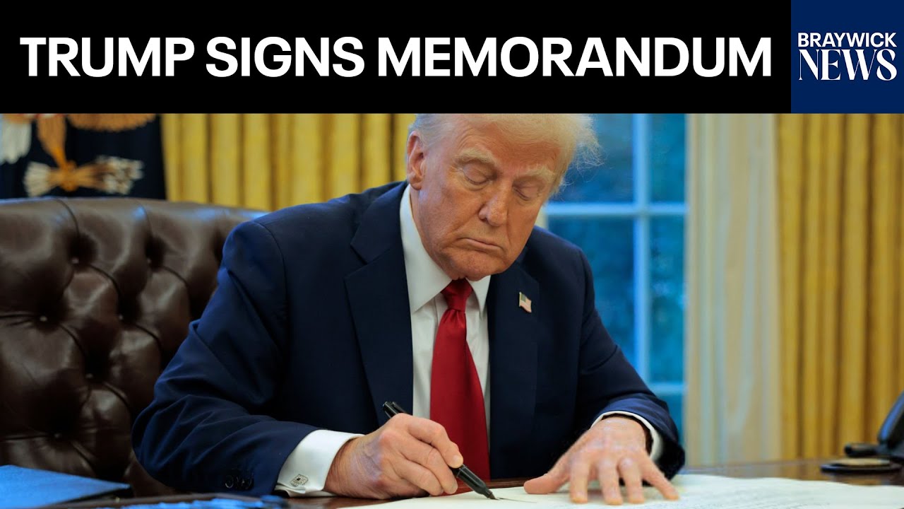 LIVE: President Trump Signs Presidential Memorandum