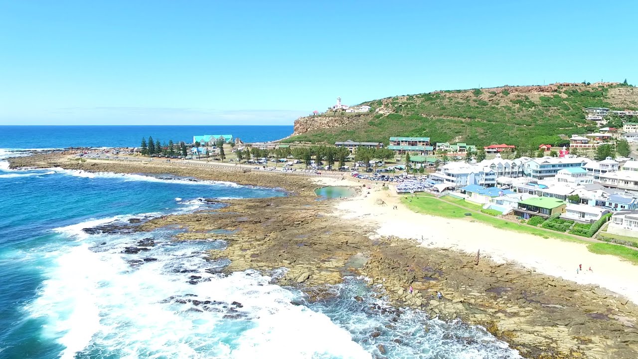 Mossel Bay - View from a Drone. One of the most beautiful beach towns in South Africa