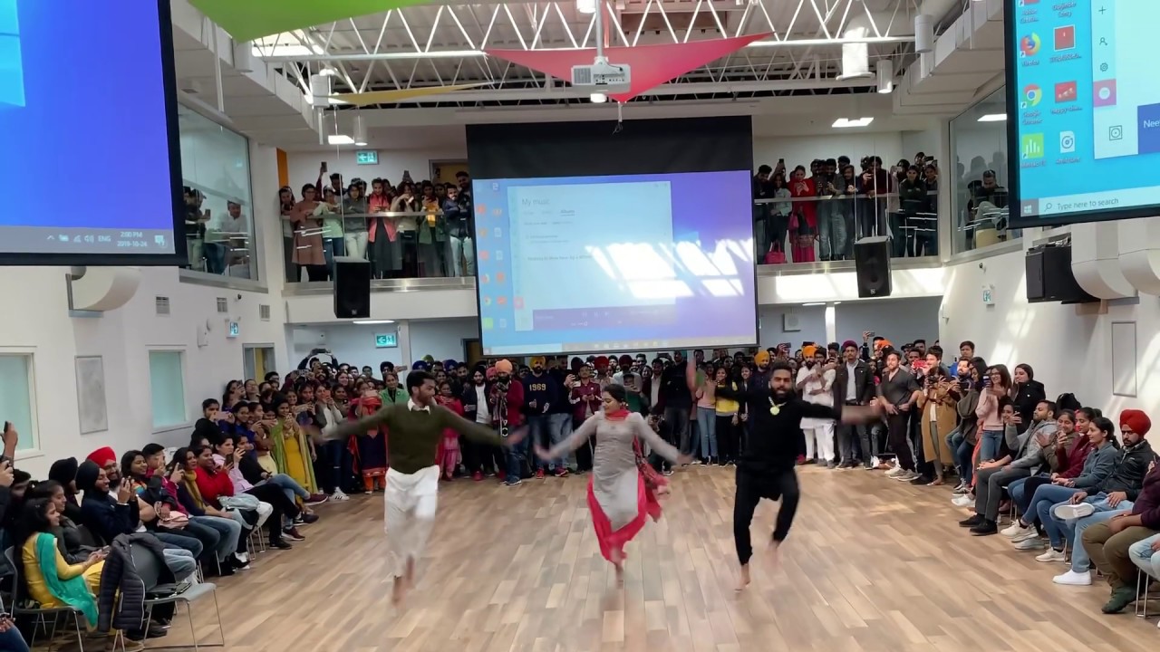 Bhangra in diwali celebrations of Lambton College in toronto
