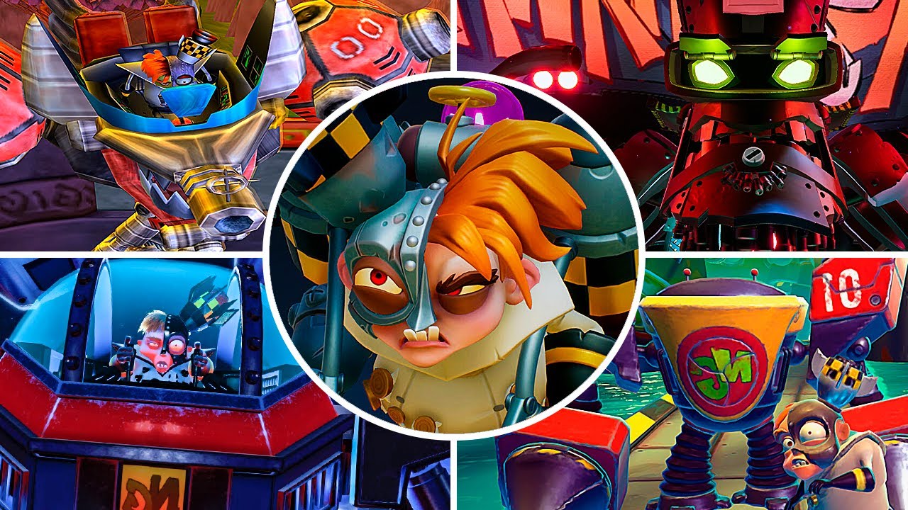 Evolution of N. Gin Machines in Crash Bandicoot Games