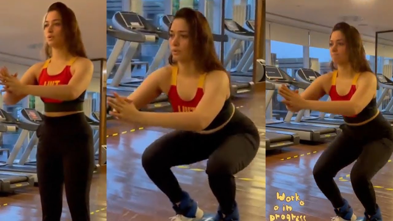 Actress Tamanna Latest  GYM Workout Video | #TamannaBhatia | Filmyfocus.com