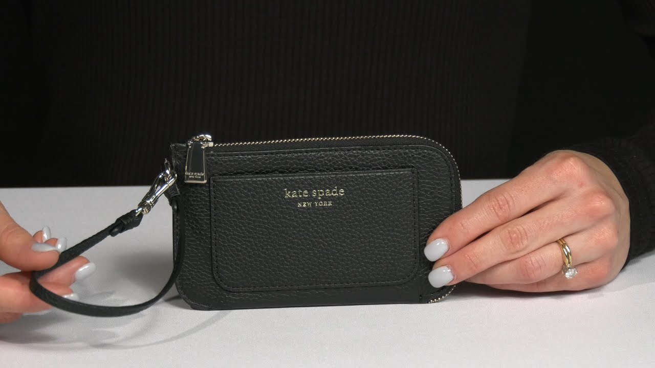 Kate Spade New York Ava Pebbled Leather Coin Card Case Wristlet SKU: 9957744