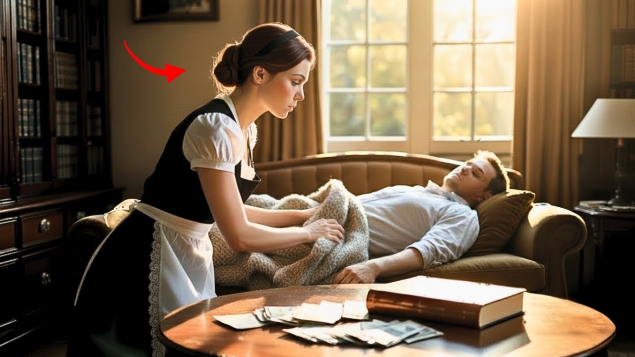The Wealthy Millionaire Pretended to Sleep to Test His Shy Maid—and Froze When He Saw What She Did.