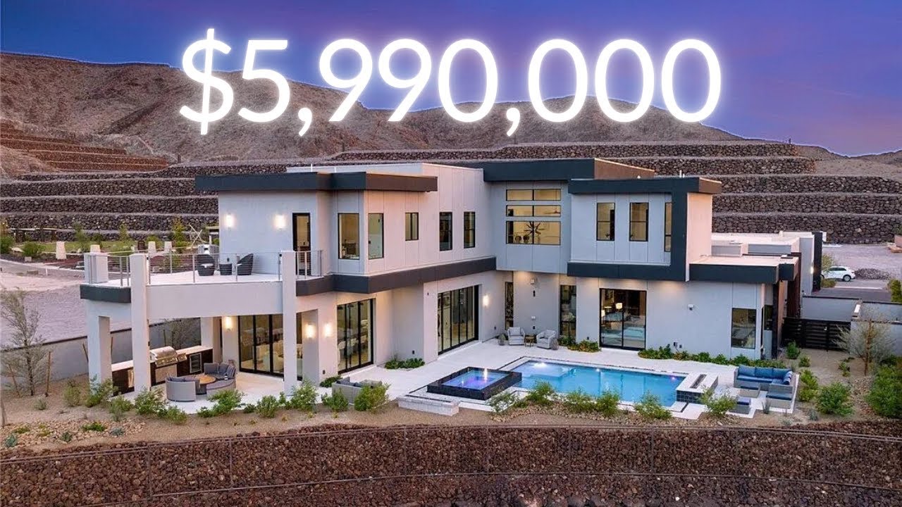 Touring $5.99M Custom Desert Contemporary Home in Ascaya (Henderson, Nevada)