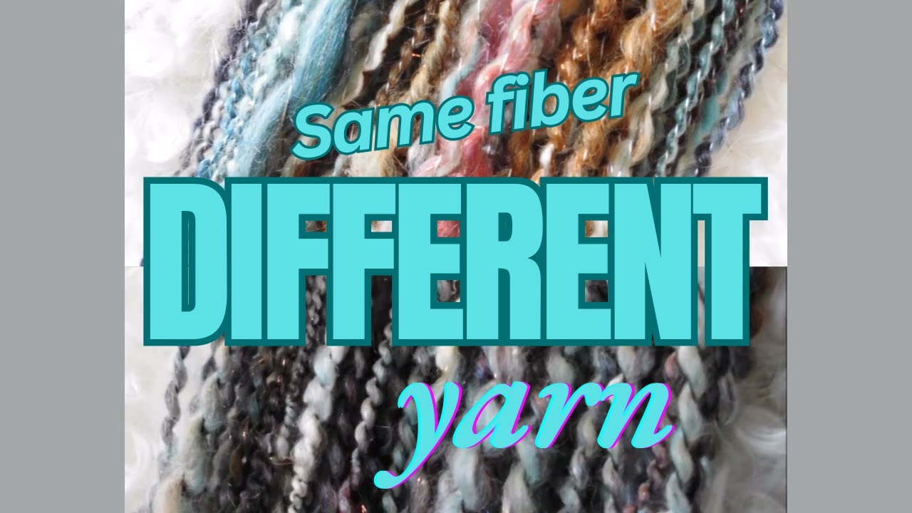 Different ways to load the drum carder. Same fiber different yarn result. Top loading the carder.