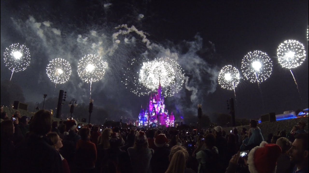 Mickey's Very Merry Christmas Party Holiday Wishes Fireworks Show 2014 at Magic Kingdom