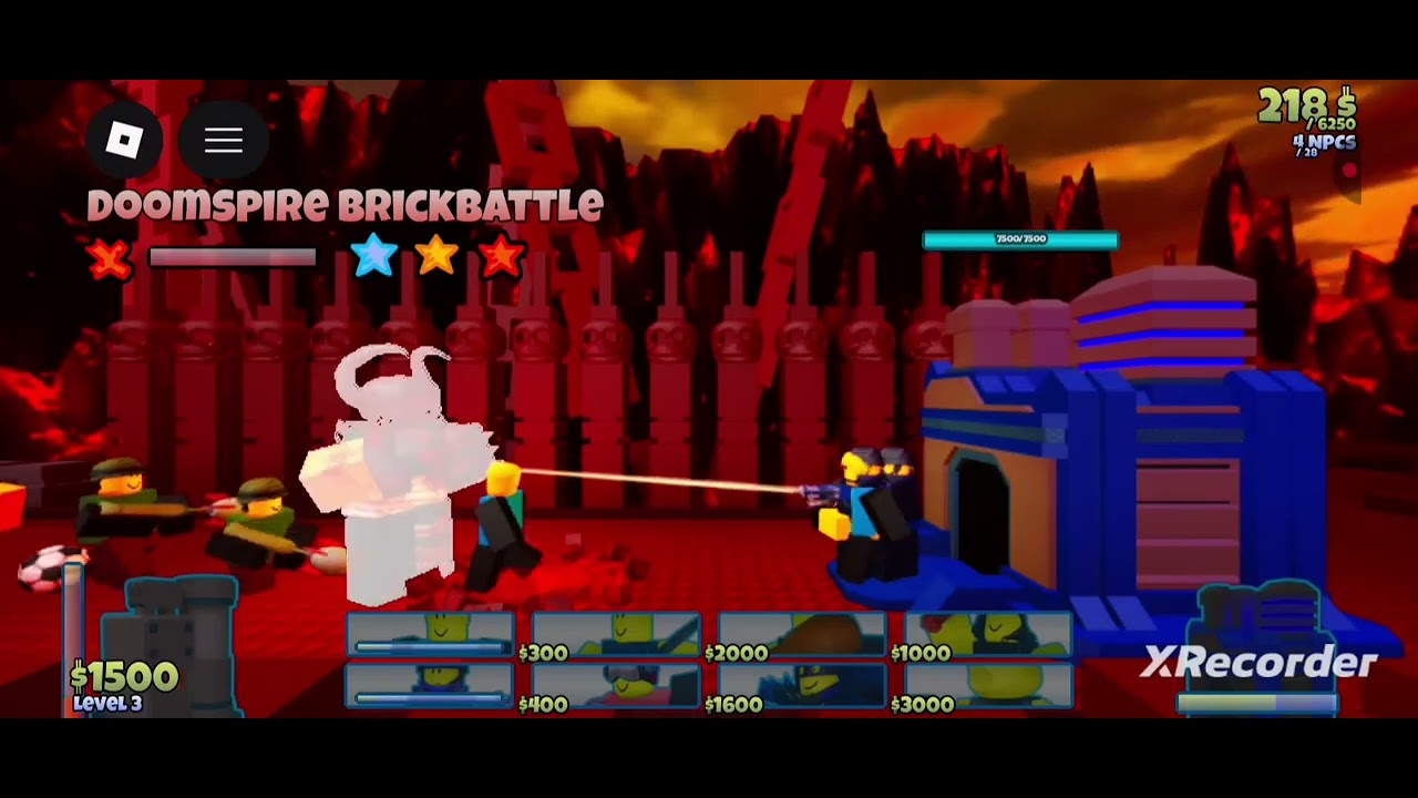 How to beat 3 Star Deathbringer in The Battle Bricks Roblox with Vulcan!(Full Guide)