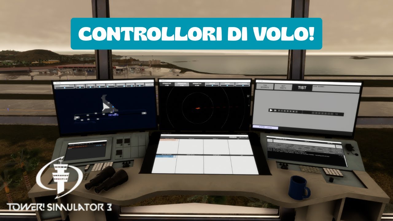 ATC: CONTROLLORI DI VOLO✈️!! Tower! Simulator 3 | ITA