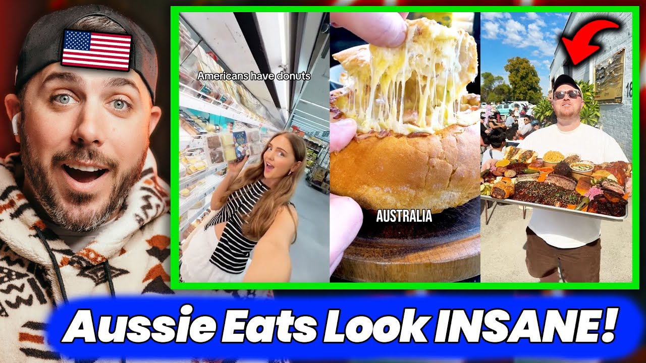American Sees Aussie Food for the First Time...MIND BLOWN!