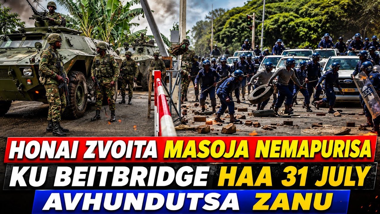 WATCH: Armed Police And Army Deployed In Beightbridge, Zanupf In Panic Over 31 July Demostation😳