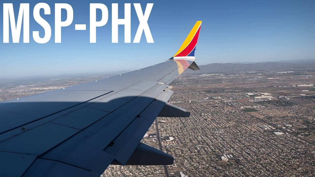 Full Flight #75 - Southwest Airlines - Boeing 737 MAX 8 - Minneapolis-St Paul (MSP) to Phoenix (PHX)