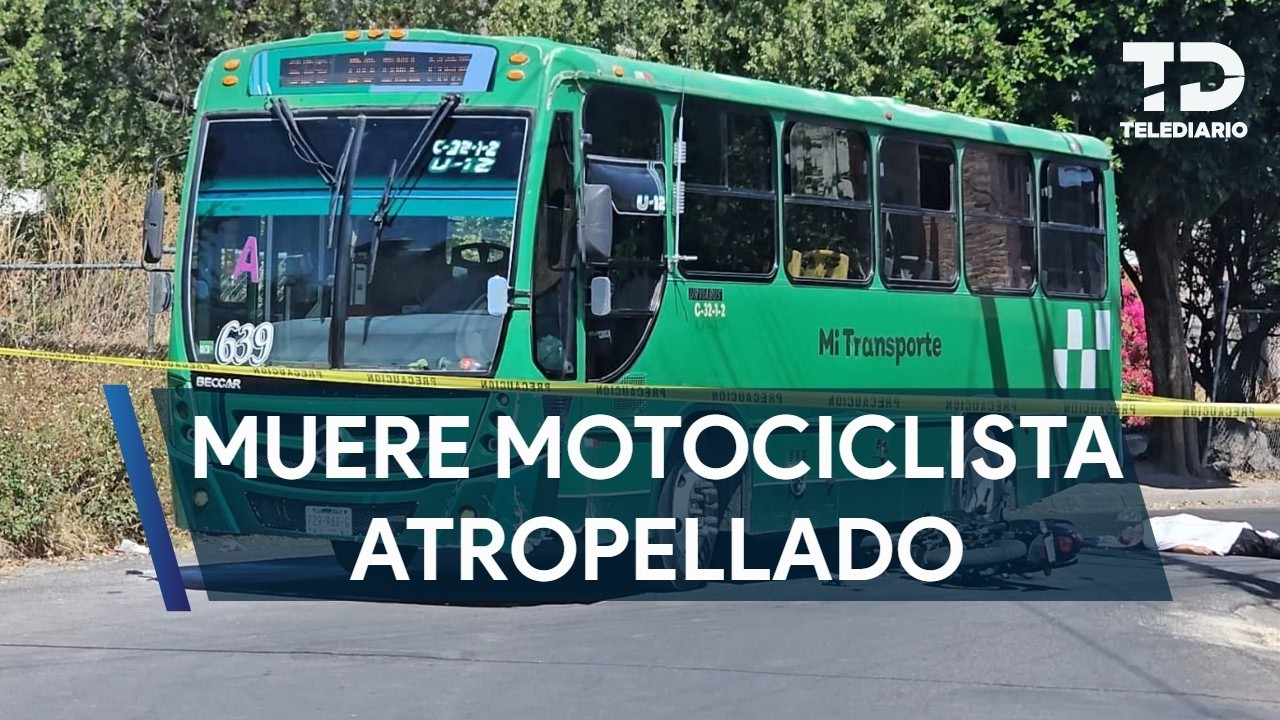 Muere motociclista menor de edad tras ser aplastado por un camión en Guadalajara
