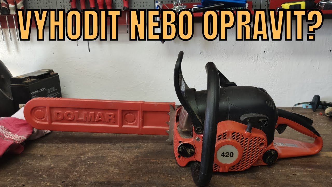 Motorová pila nejde do otáček