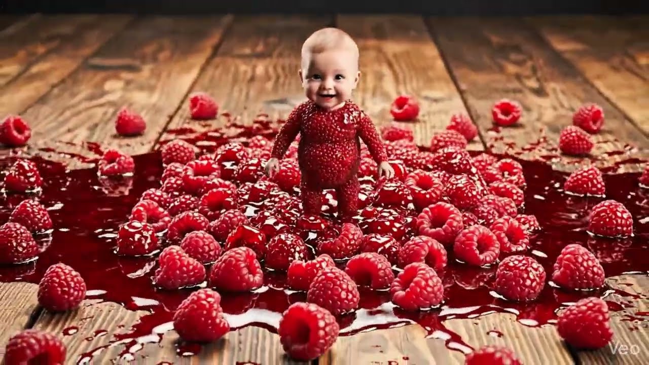 Cute Fruit Baby vs Giant Fruits 🍎🍓 Amazing ASMR Fruit Burst 4K Macro