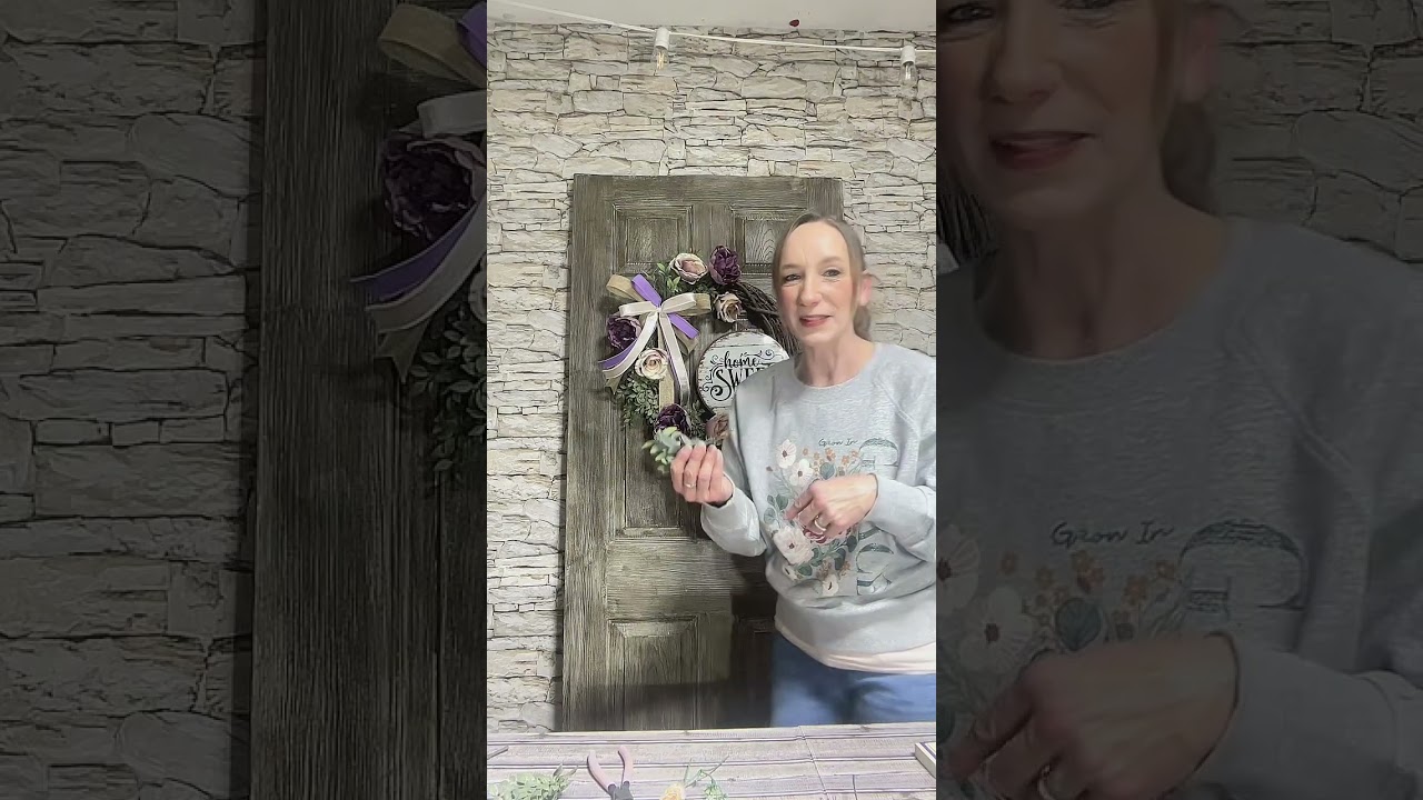 How to make a 18” grapevine wreath. 