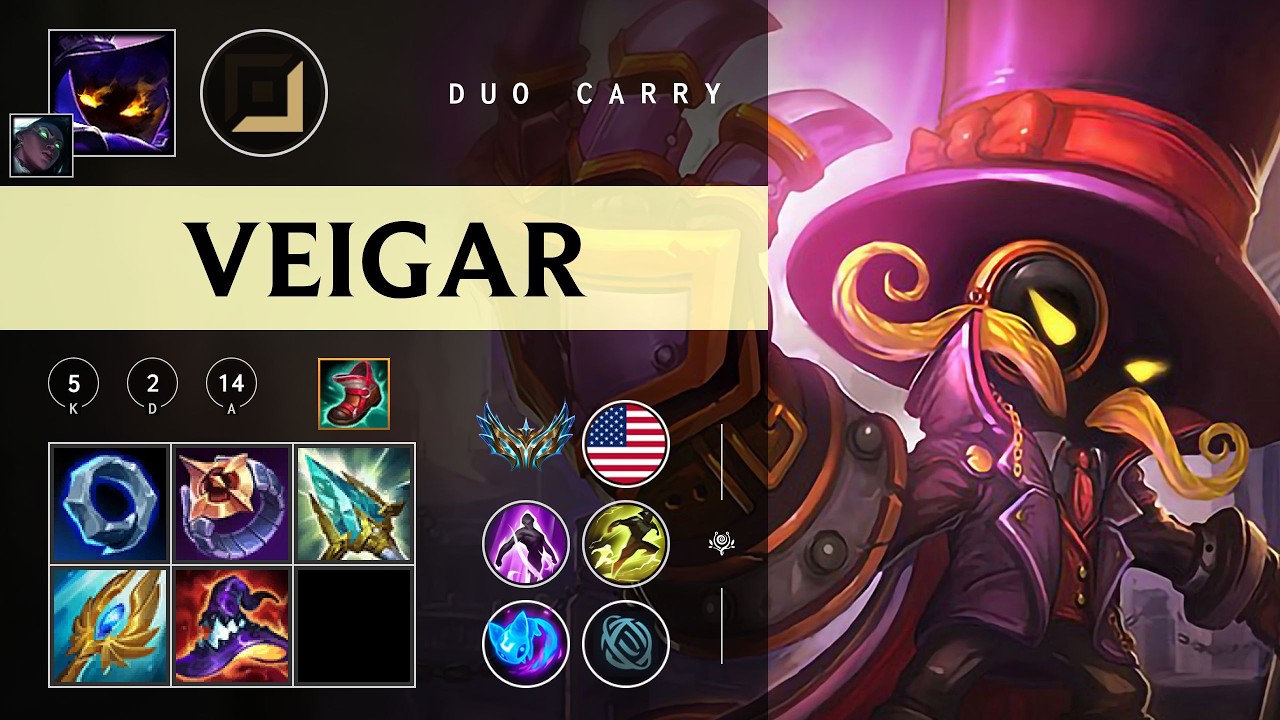 Veigar Carry vs Jinx - NA Challenger Patch 26.03