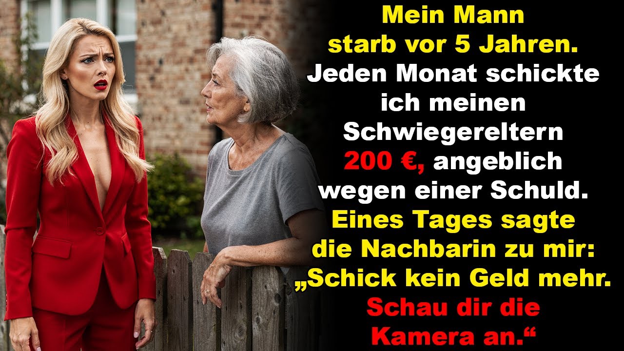 Der Mann starb vor Jahren. Jeden Monat schickte ich seiner Mutter 200 €. Doch dann …