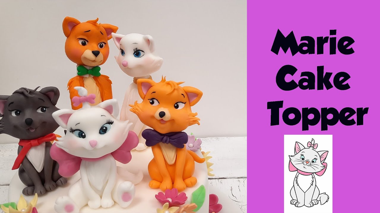 How to Make Fondant Marie The Aristocats Video Tutorial: Part 1