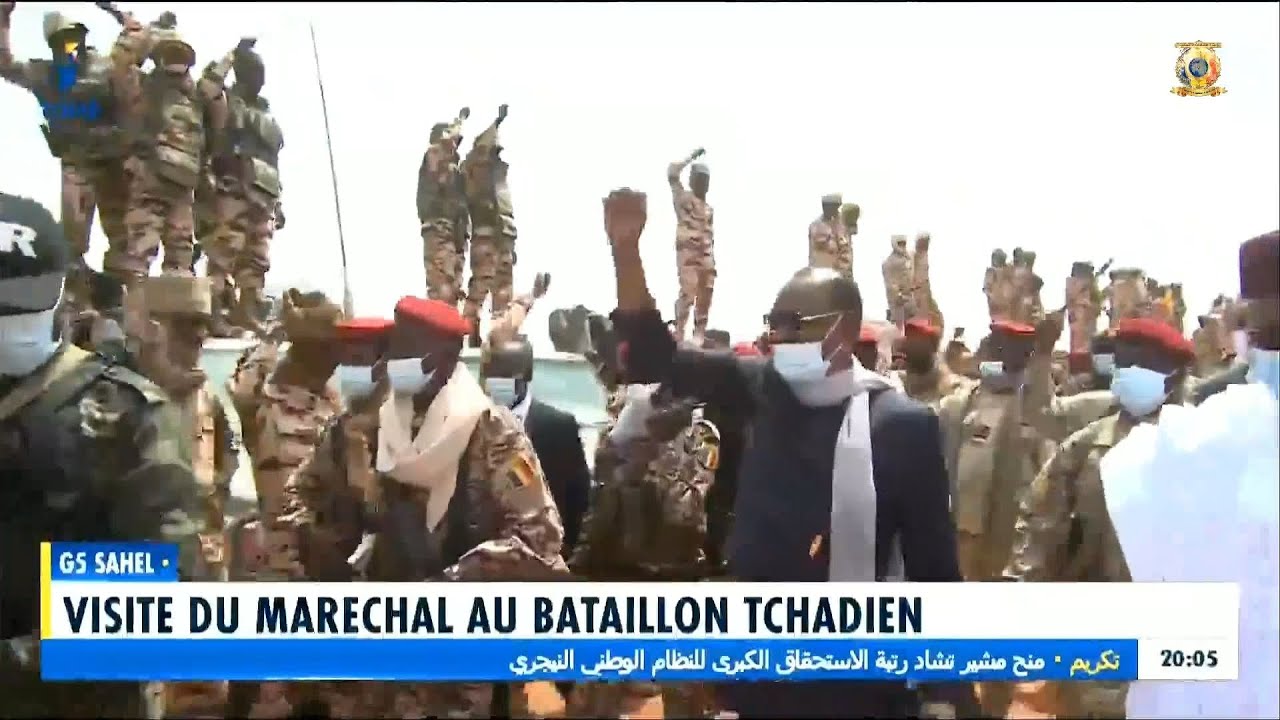 G5 SAHEL - Visite du Maréchal au bataillon Tchadien en mission dans la zone de trois frontières