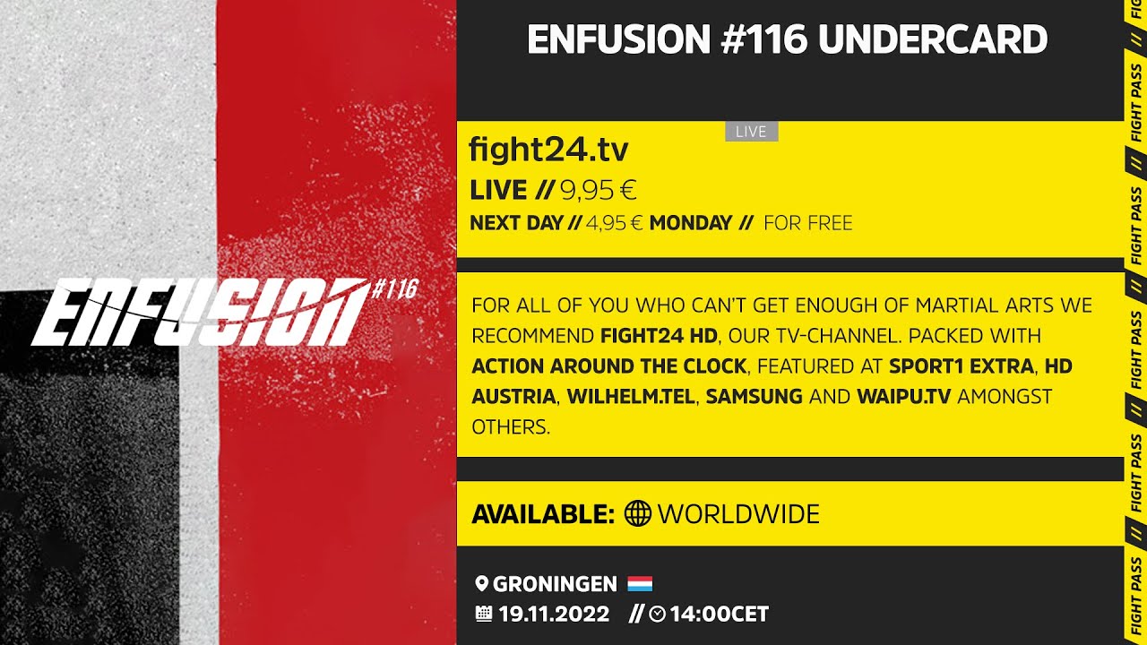 ENFUSION 116 ROOKIES: BOUANANI vs MANGAL | FULL FIGHT